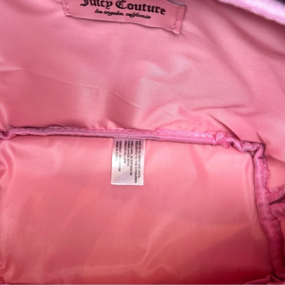 Juicy Couture Plum Cosmetic Bag With Rhinestone Logo